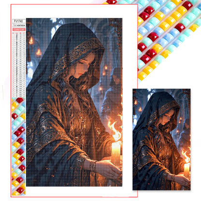 Fantasy Warrior Woman - Full Square Drill Diamond Painting 40*70CM