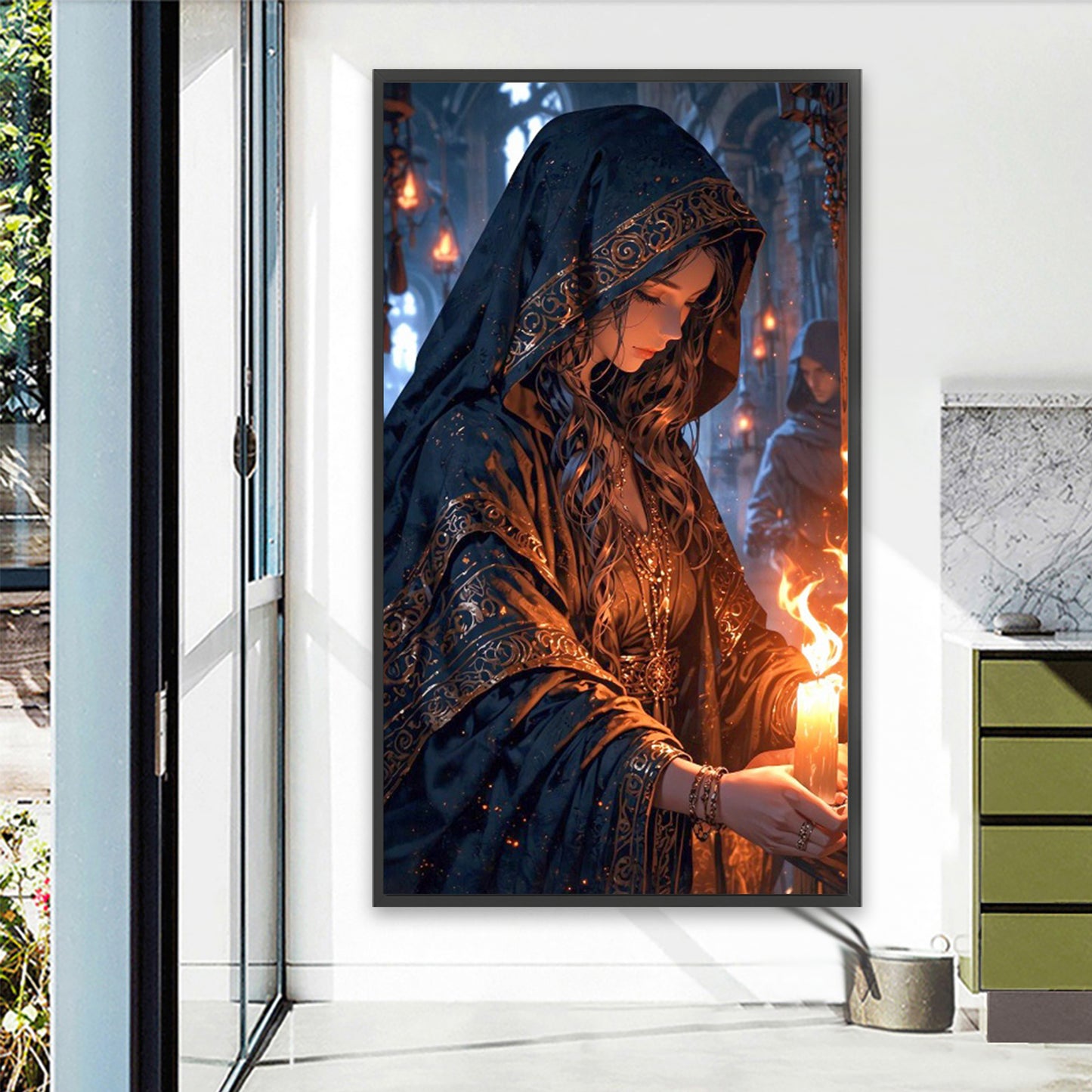 Fantasy Warrior Woman - Full Square Drill Diamond Painting 40*70CM