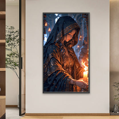 Fantasy Warrior Woman - Full Square Drill Diamond Painting 40*70CM