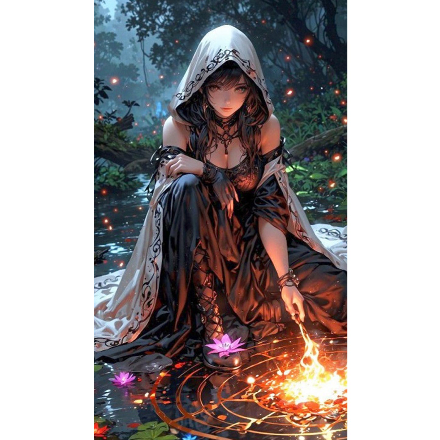 Fantasy Warrior Woman - Full Square Drill Diamond Painting 40*70CM