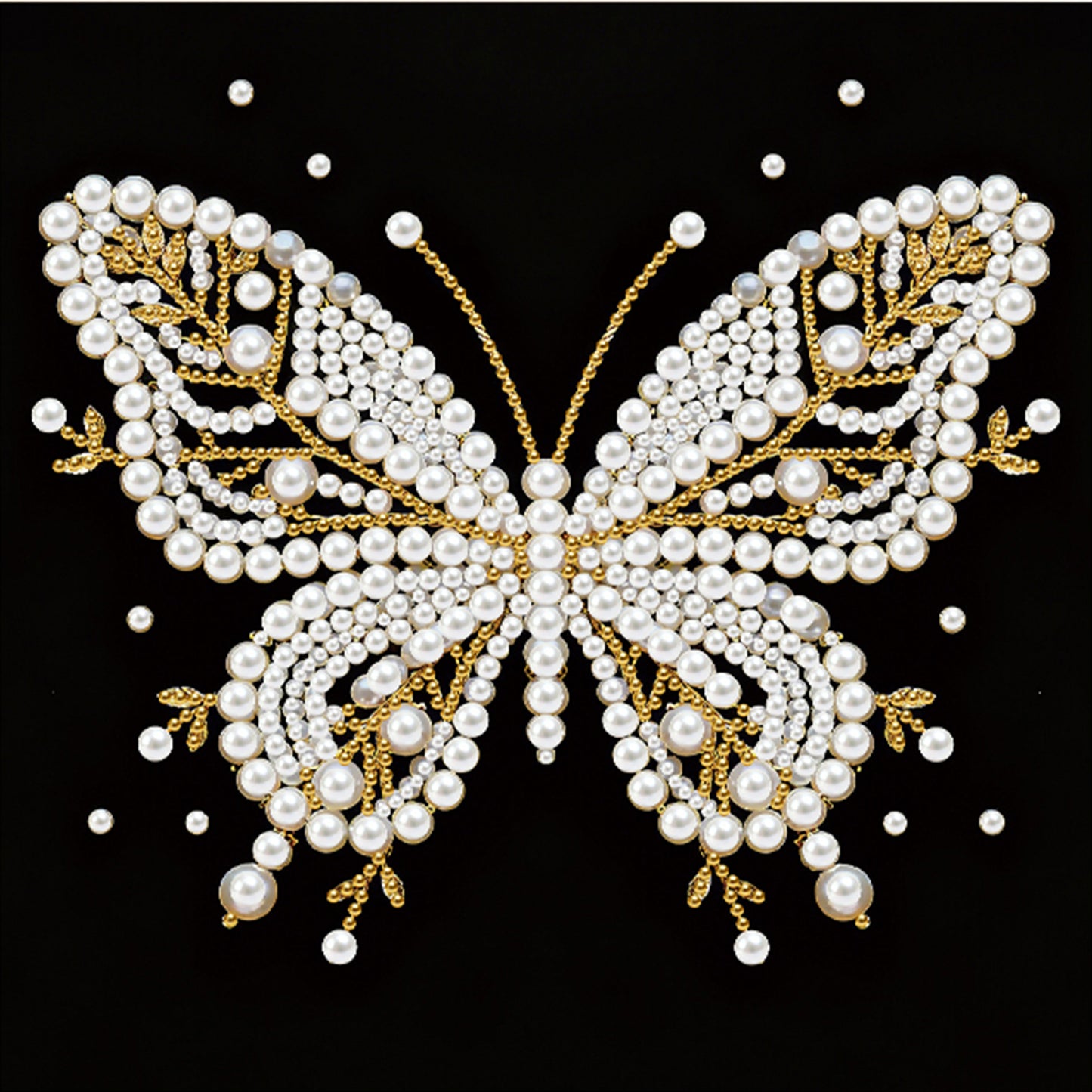 Butterfly - DIY Pearl Gem Art Diamond Painting Kits With Framefor Home Decor -25x25cm