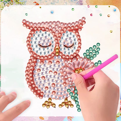15pcs Pink Animal 2D Acrylic DIY Diamond Art Fridge Magnet Kit for Home Decor
