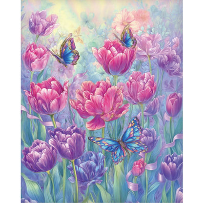 Tulip - 11CT Stamped Cross Stitch 52*65CM(Mona Lisa Brand)