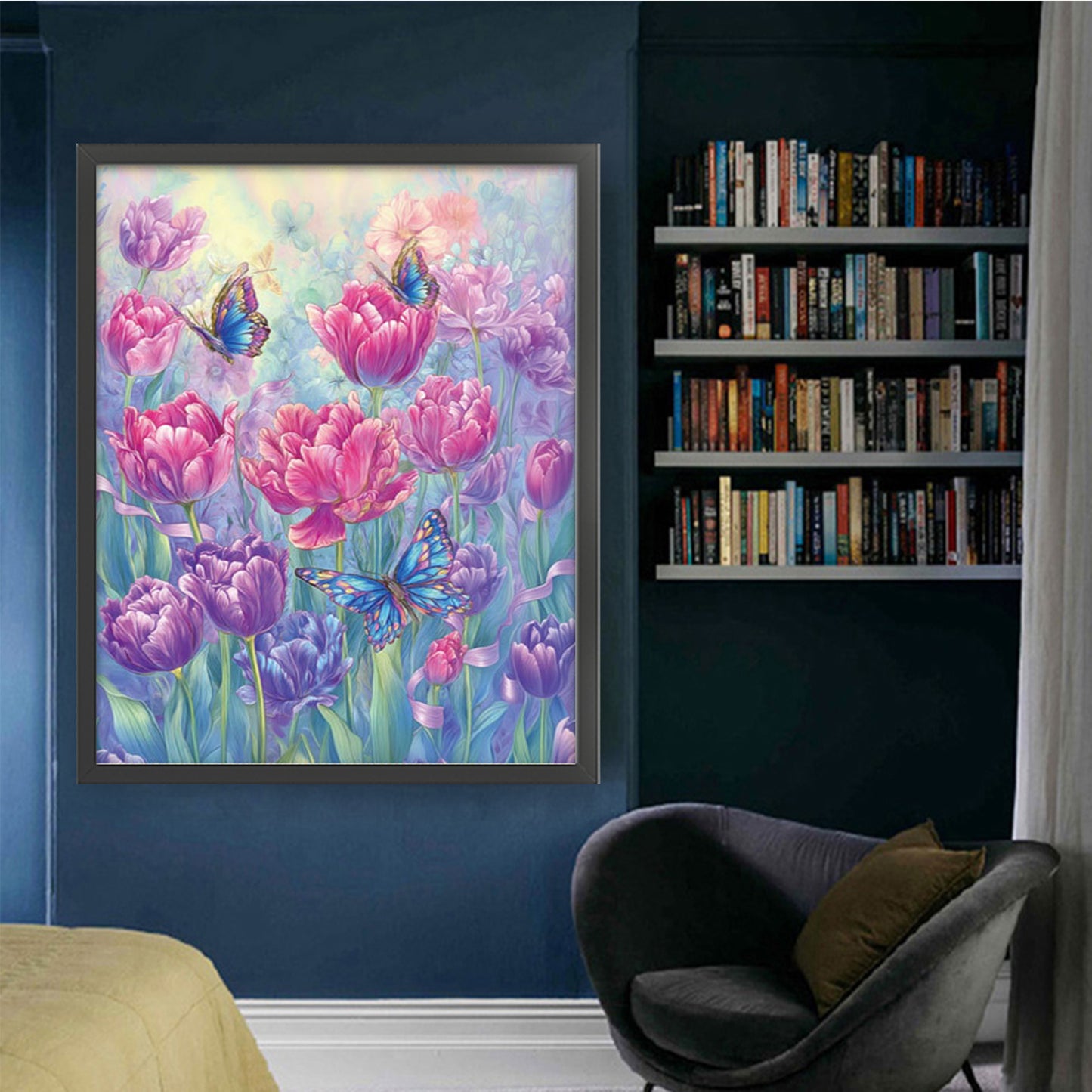 Tulip - 11CT Stamped Cross Stitch 52*65CM(Mona Lisa Brand)