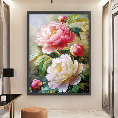 Peony - 11CT Stamped Cross Stitch 50*65CM(Mona Lisa Brand)