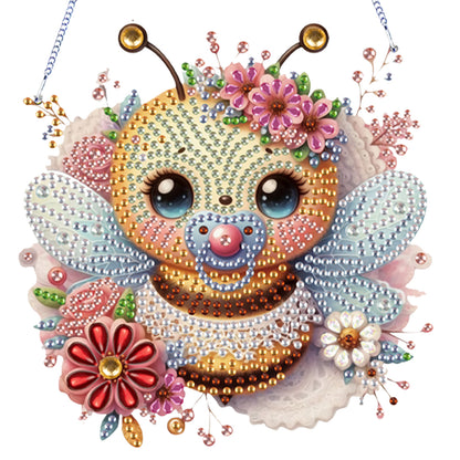 4Pcs Flower Animals 2D Flat DIY Diamond Painting Kit Home Crystal Art Pendant