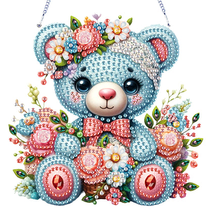 4Pcs Flower Animals 2D Flat DIY Diamond Painting Kit Home Crystal Art Pendant