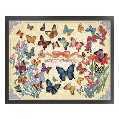 Butterfly - 11CT Stamped Cross Stitch 70*58CM(Mona Lisa Brand)