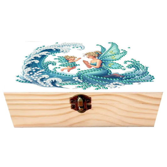 Fairy and the Waves DIY Wooden 5D Diamond Art Diamond Art Storage Box for Adults