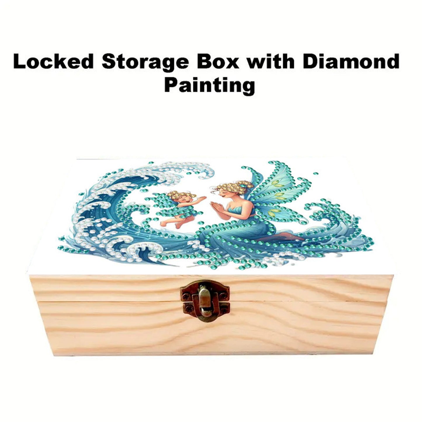 Fairy and the Waves DIY Wooden 5D Diamond Art Diamond Art Storage Box for Adults