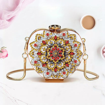 Dandelion DIY Acrylic Love Art Diamond Painting Coin Purse with Chain for Women