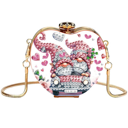 Two Goblins DIY Acrylic Love Art Diamond Painting Coin Purse w/ Chain for Women