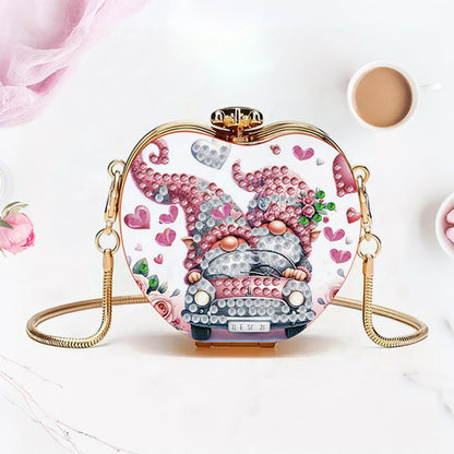 Two Goblins DIY Acrylic Love Art Diamond Painting Coin Purse w/ Chain for Women