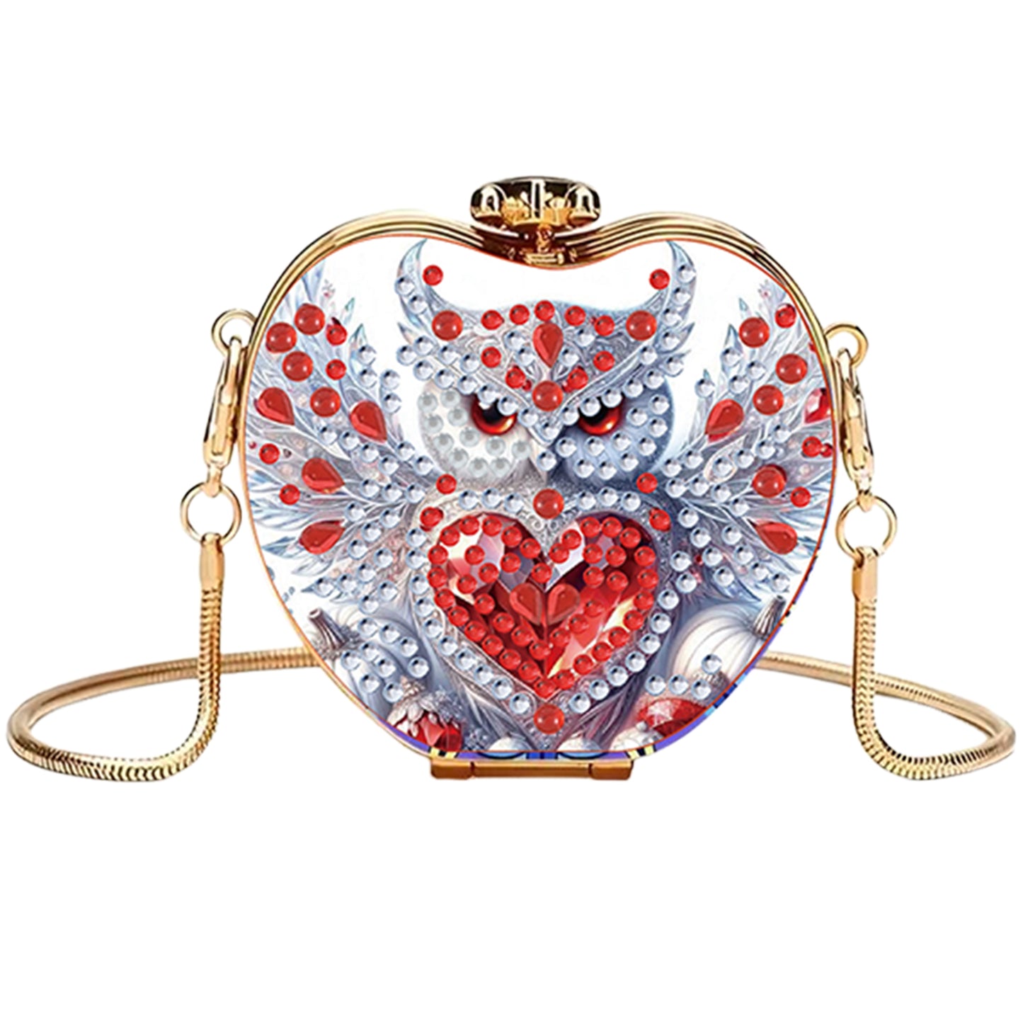 Owl DIY Acrylic Love Art Diamond Painting Coin Purse with Chain for Women Girls