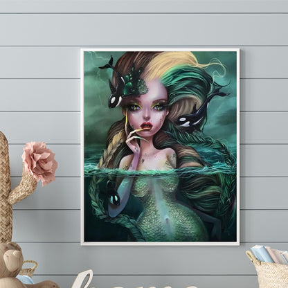 Mermaid - Full Round Drill Diamond Painting 40*50CM