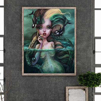 Mermaid - Full Round Drill Diamond Painting 40*50CM