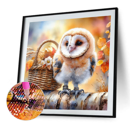 Owl - Full Square Drill Diamond Painting 30*30CM