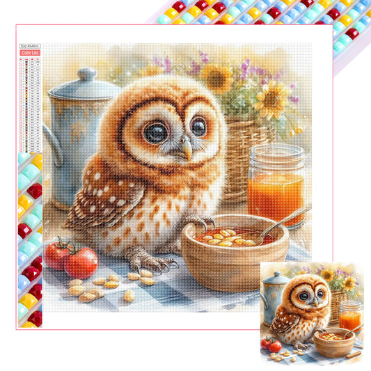 Owl - Full Square Drill Diamond Painting 30*30CM