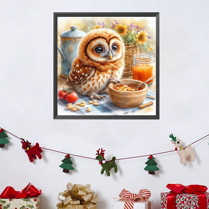 Owl - Full Square Drill Diamond Painting 30*30CM
