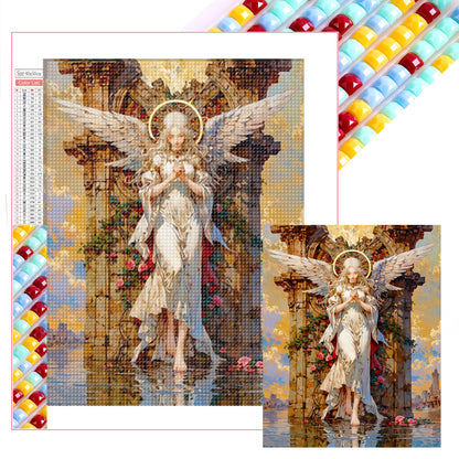 Rose And Angel - Full Square Drill Diamond Painting 40*50CM