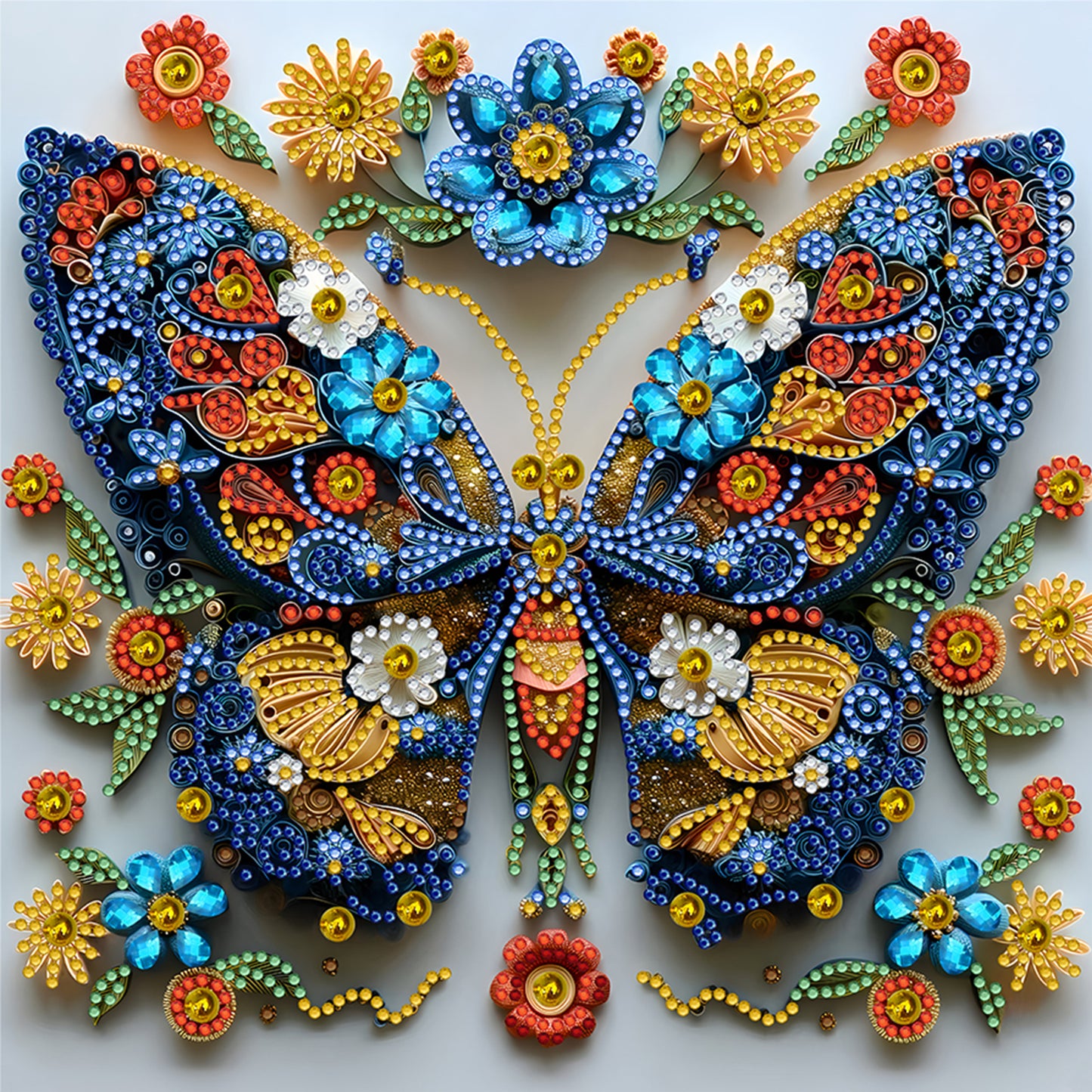 Butterfly Blossom - Special Shaped Drill Diamond Painting 30*30CM