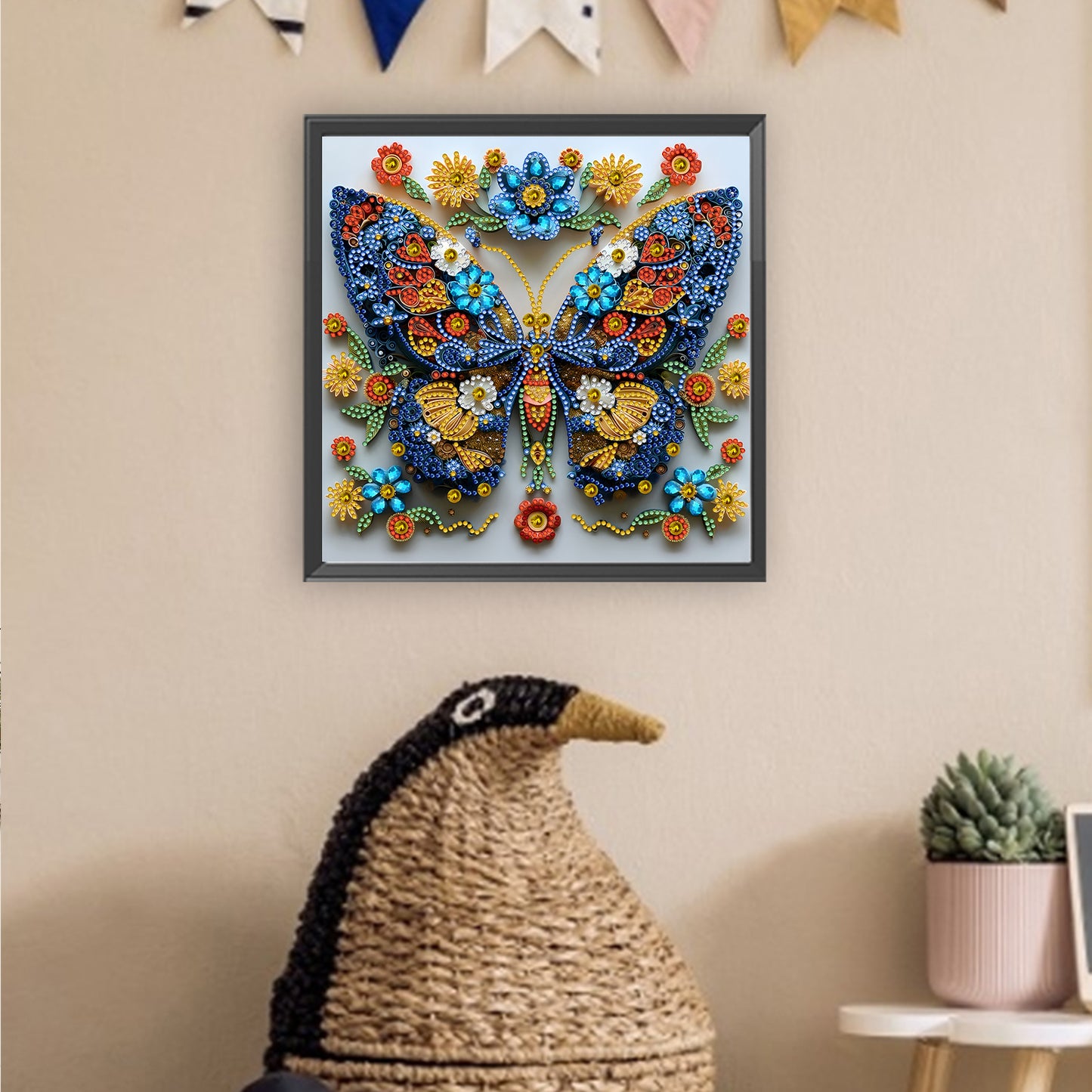 Butterfly Blossom - Special Shaped Drill Diamond Painting 30*30CM