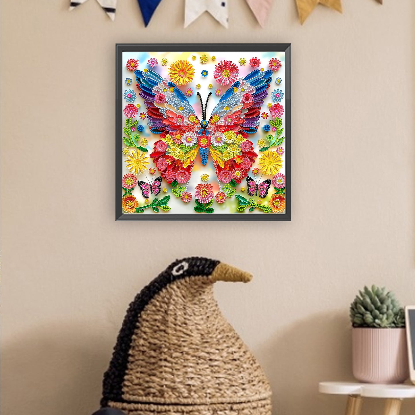 Butterfly Blossom - Special Shaped Drill Diamond Painting 30*30CM