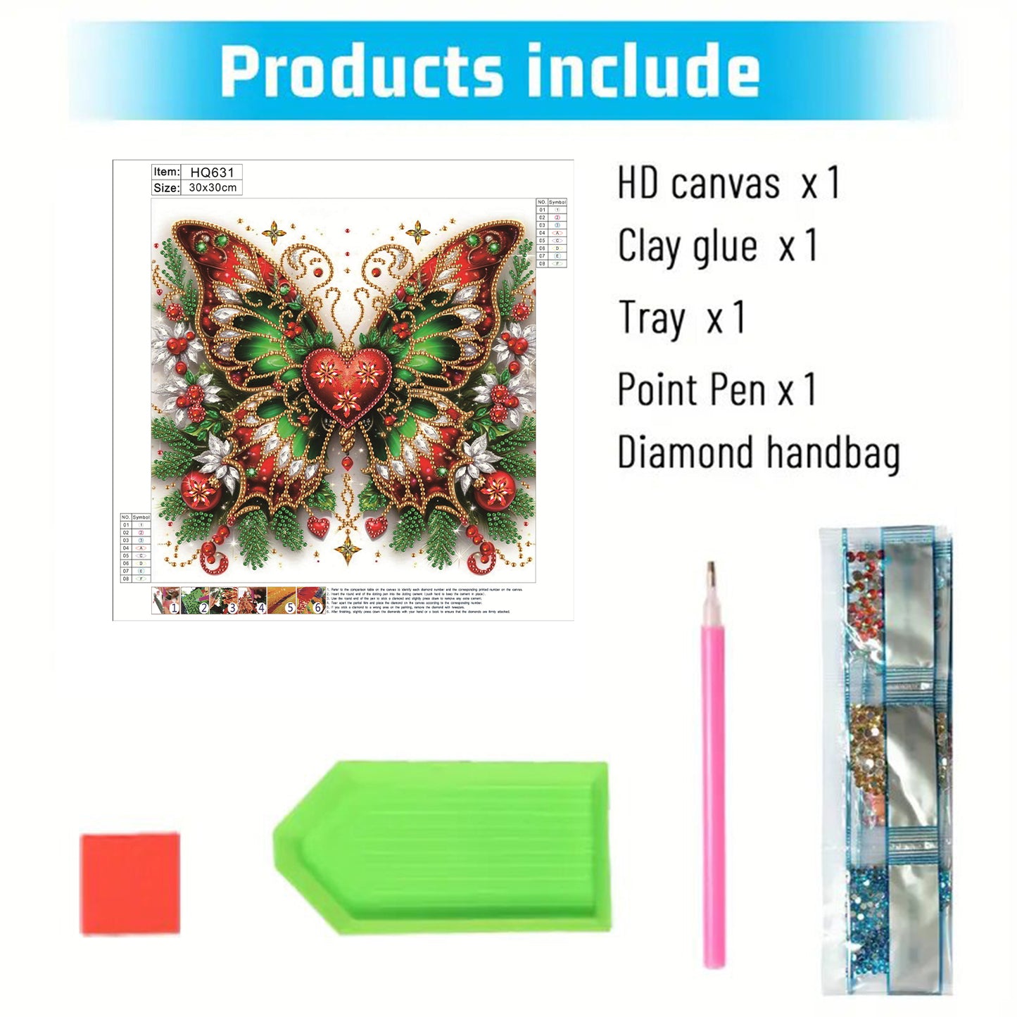 Butterfly Blossom - Special Shaped Drill Diamond Painting 30*30CM