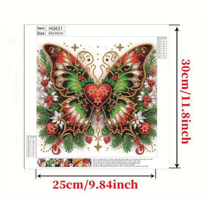 Butterfly Blossom - Special Shaped Drill Diamond Painting 30*30CM