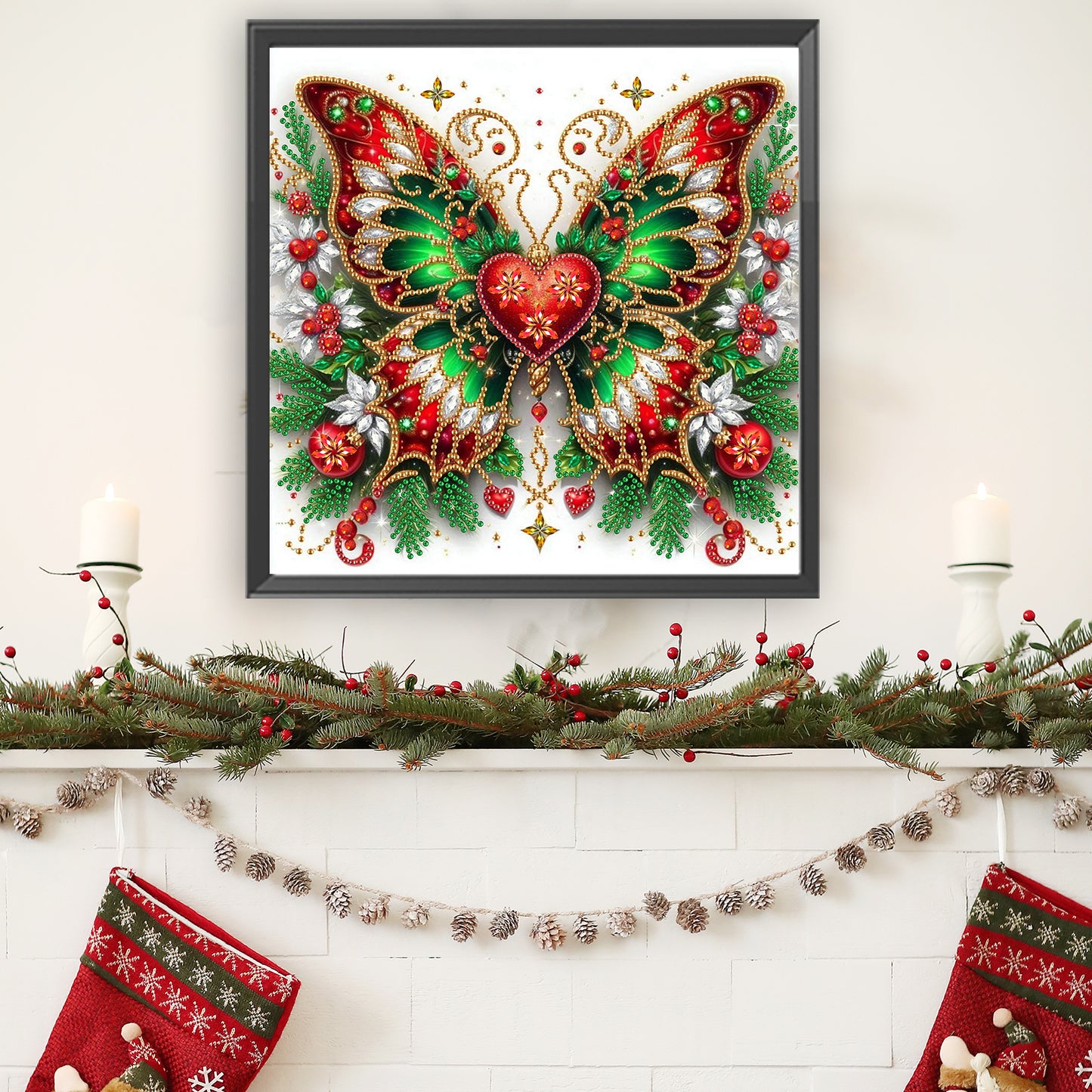 Butterfly Blossom - Special Shaped Drill Diamond Painting 30*30CM