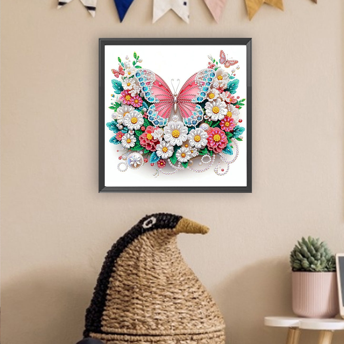 Butterfly Blossom - Special Shaped Drill Diamond Painting 30*30CM