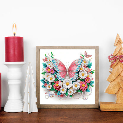 Butterfly Blossom - Special Shaped Drill Diamond Painting 30*30CM