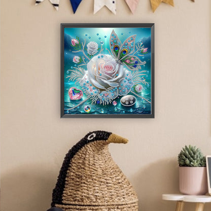 Butterfly Blossom - Special Shaped Drill Diamond Painting 30*30CM