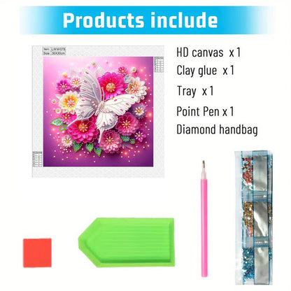Butterfly Blossom - Special Shaped Drill Diamond Painting 30*30CM