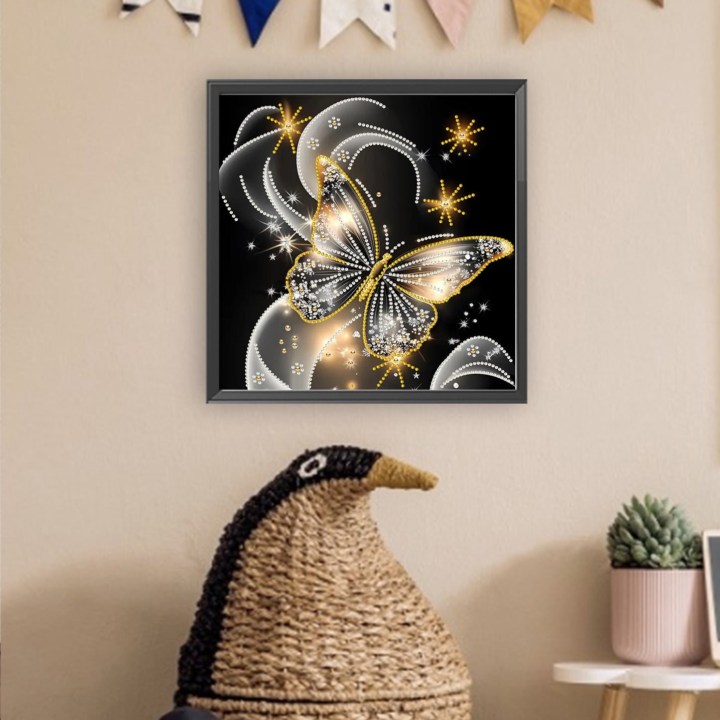 Dream Butterfly - Special Shaped Drill Diamond Painting 30*30CM