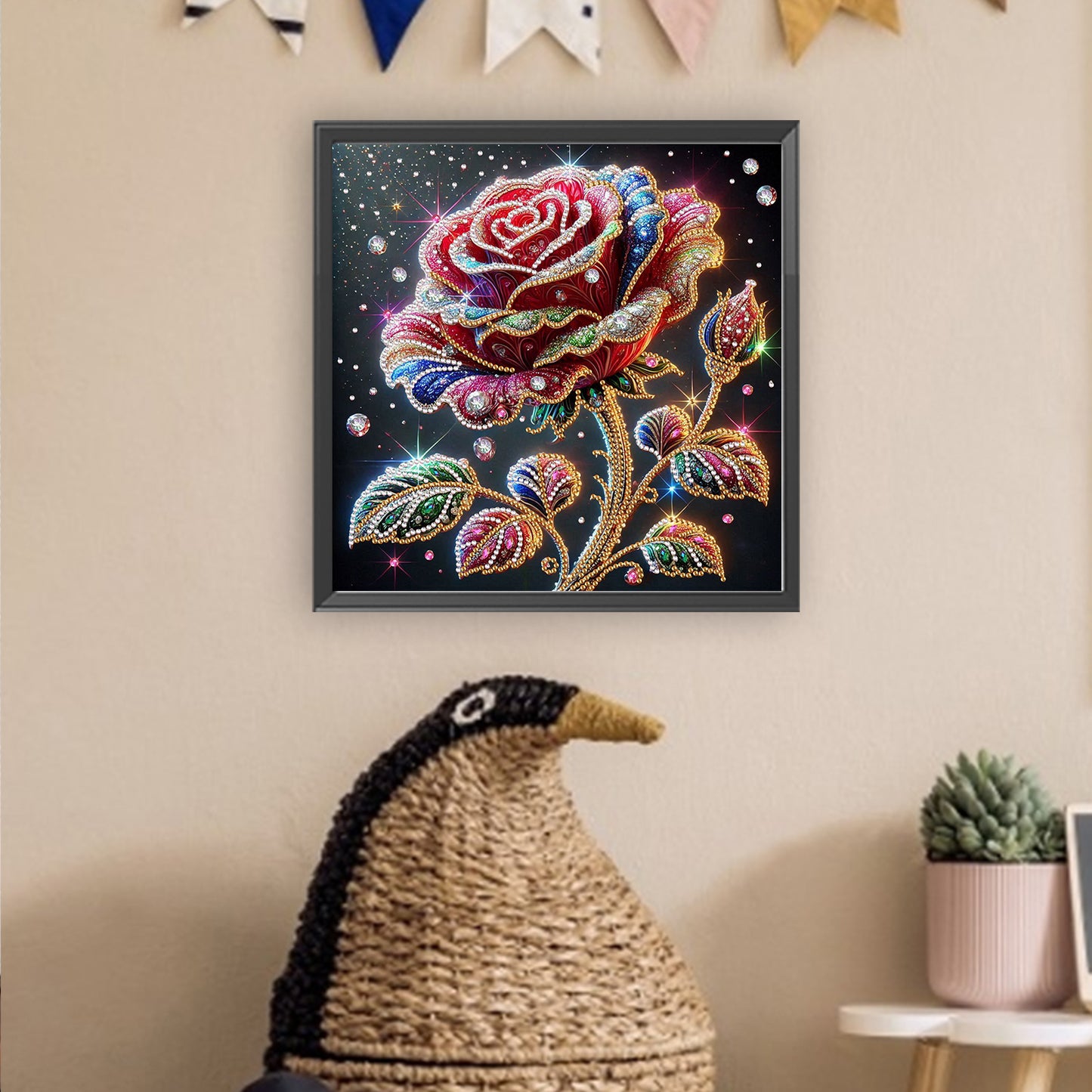 Rose Lily - Special Shaped Drill Diamond Painting 30*30CM