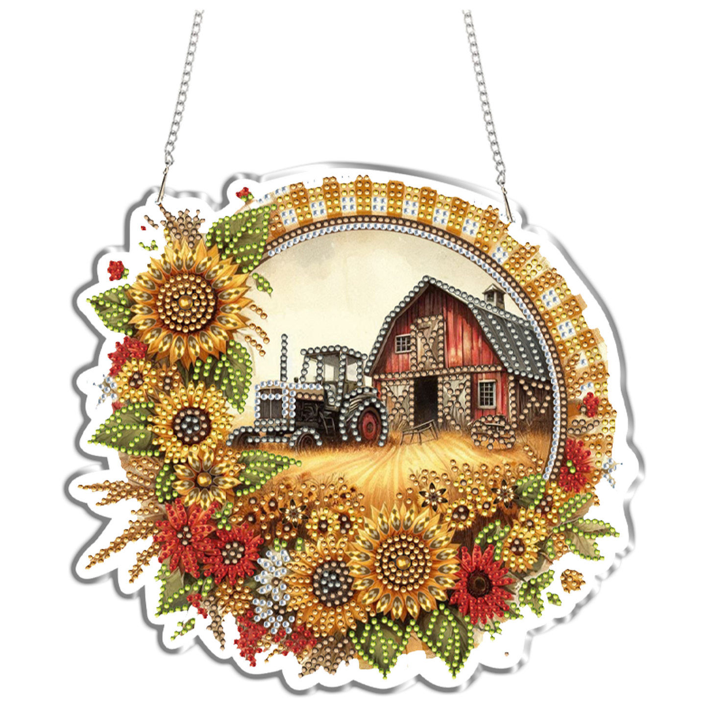 Paddy 2D Flat DIY Diamond Painting Kits Window Hanging Wall Door Decoration