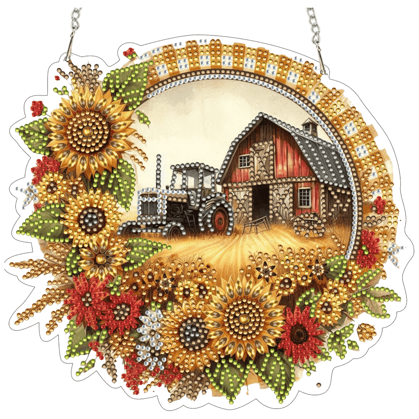 Paddy 2D Flat DIY Diamond Painting Kits Window Hanging Wall Door Decoration