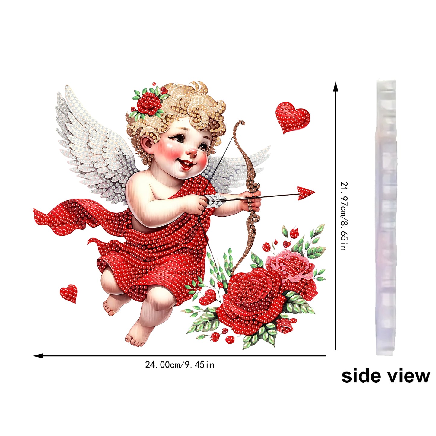 Angel 2D Flat DIY Acrylic Diamond Painting Kit Window Hanging for Home Decor