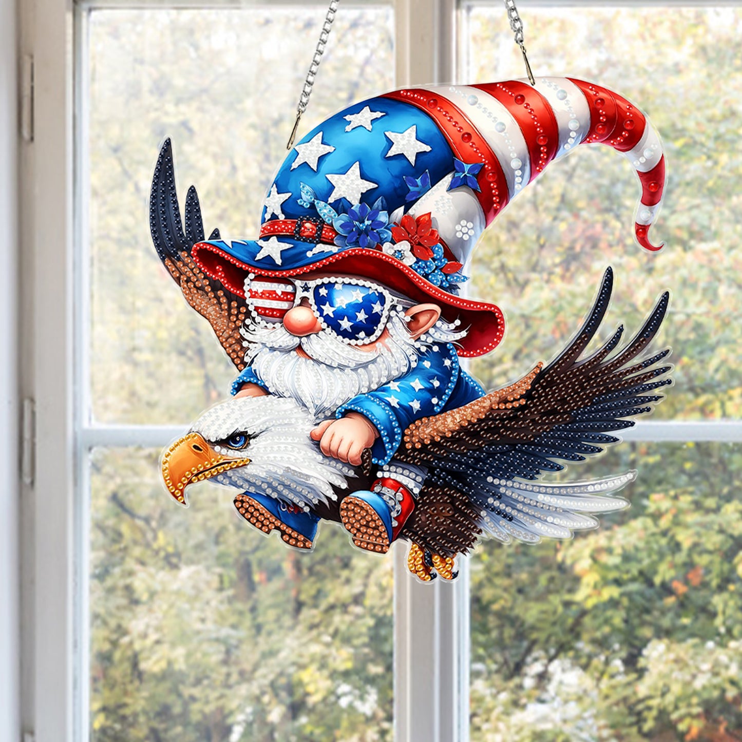 Goblins 2D Flat DIY Acrylic Diamond Painting Kits Window Hanging for Home Decor