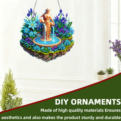 Aquarius 2D Flat DIY Acrylic Diamond Painting Kits Window Hanging Home Decor