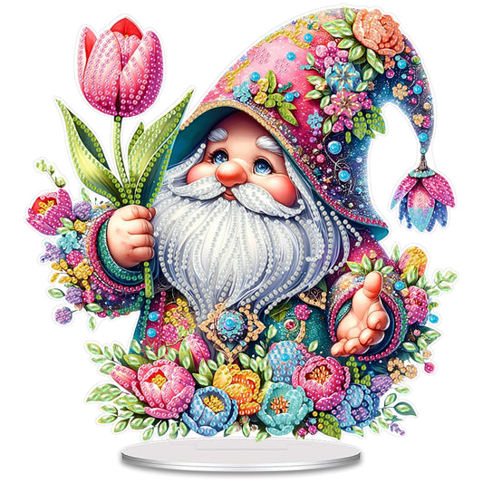 Acrylic 2D Flat Goblins and Flowers DIY Table Top Diamond Painting Ornament Kits