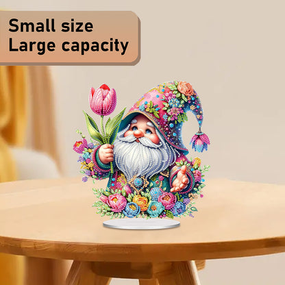 Acrylic 2D Flat Goblins and Flowers DIY Table Top Diamond Painting Ornament Kits