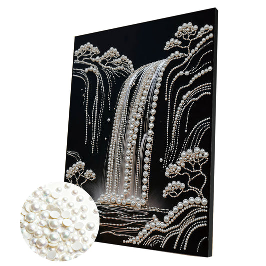 Waterfall - DIY Pearl Gem Art Diamond Painting Kits With Framefor Home Decor -30x40cm