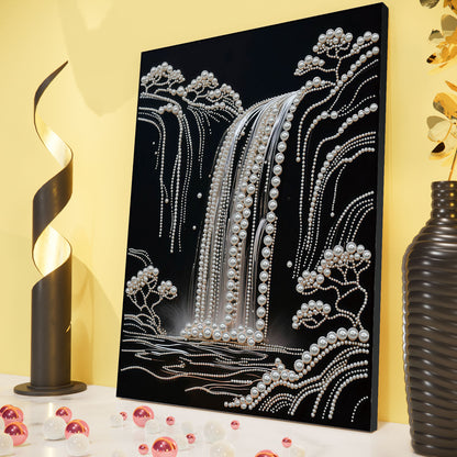 Waterfall - DIY Pearl Gem Art Diamond Painting Kits With Framefor Home Decor -30x40cm