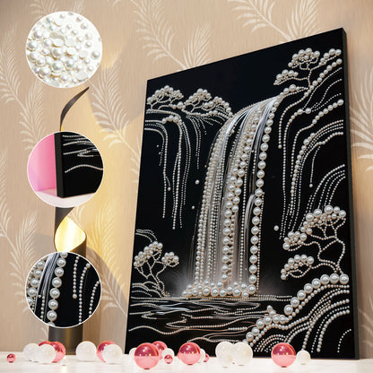 Waterfall - DIY Pearl Gem Art Diamond Painting Kits With Framefor Home Decor -30x40cm