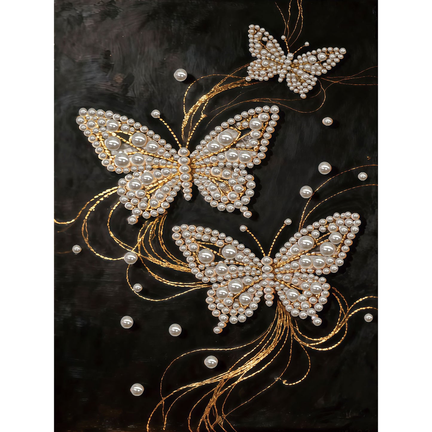 Butterfly - DIY Pearl Gem Art Diamond Painting Kits With Framefor Home Decor -30x40cm