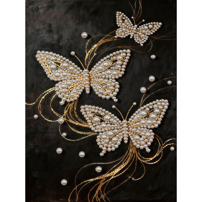 Butterfly - DIY Pearl Gem Art Diamond Painting Kits With Framefor Home Decor -30x40cm