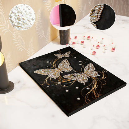 Butterfly - DIY Pearl Gem Art Diamond Painting Kits With Framefor Home Decor -30x40cm