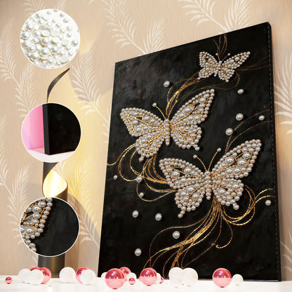 Butterfly - DIY Pearl Gem Art Diamond Painting Kits With Framefor Home Decor -30x40cm